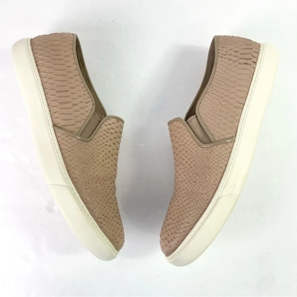 Cole Haan Snake Skin Textured‎ Leather Slip On Sneakers